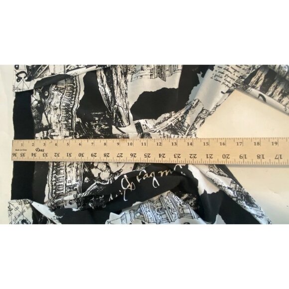 Vtg Sam Beach Michelangelo Hammer Baggy Pants Adjustable One Size Black White - Picture 9 of 16